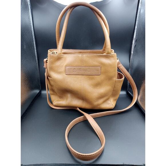 FOSSIL Purse Tan Genuine Leather Crossbody/Shoulder Handbag 75082 - Picture 1 of 16